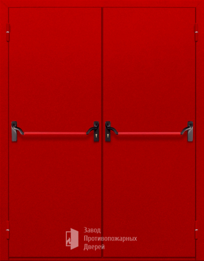 Фото двери «Двупольная глухая с антипаникой (красная)» в Щербинке