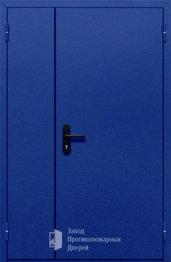 Фото двери «Полуторная глухая (синяя)» в Щербинке