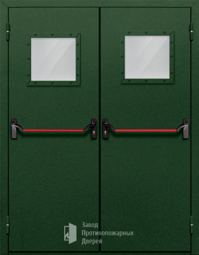 Фото двери «Двупольная со стеклом и антипаникой №59» в Щербинке