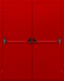 Фото двери «Двупольная глухая с антипаникой (красная)» в Щербинке