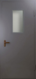 Фото двери «Техническая дверь №4 однопольная со стеклопакетом» в Щербинке