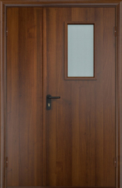 Фото двери «Полуторная МДФ со стеклом EI-30» в Щербинке