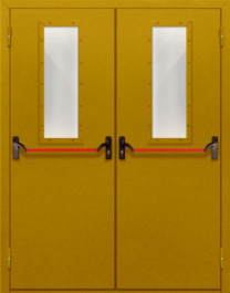 Фото двери «Двупольная со стеклом и антипаникой №65» в Щербинке